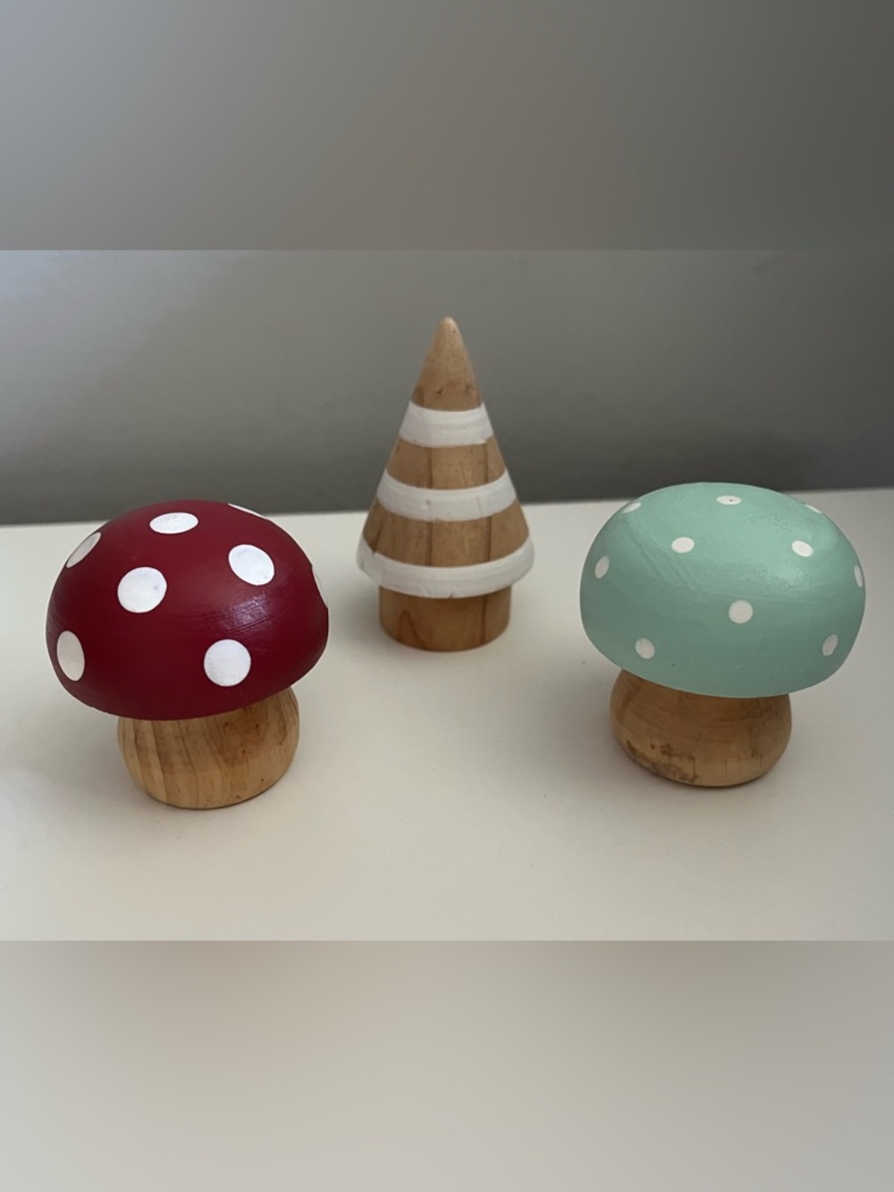 Wooden Mushrooms Tree Bundle